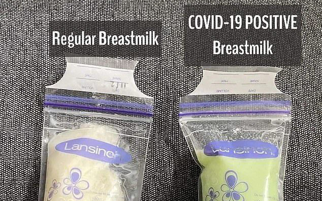Sự kỳ diệu sữa mẹ chuyển màu xanh, sau khi kiểm tra người mẹ phát hiện mình bị nhiễm COVID-19 nhưng khẳng định sữa an toàn cho bé