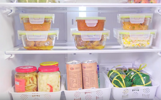 2 cách cực hay để bạn có thể sắp xếp đồ trong tủ lạnh hợp lý vào những ngày Tết