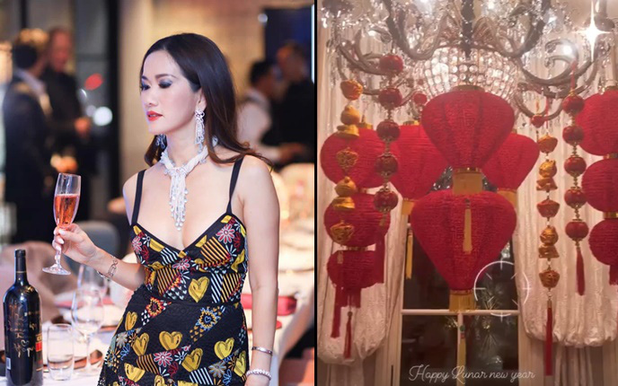 Nữ triệu phú đô la người Việt Mimi Morris đưa trang trí Tết truyền thống Việt Nam cho căn biệt thự xa hoa tại Mỹ