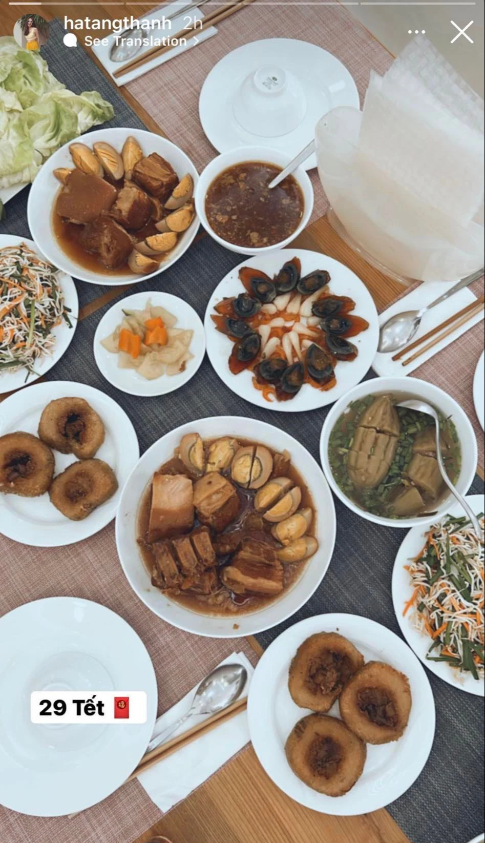 Bữa cơm ngày cuối năm của sao Việt:  - Ảnh 3.