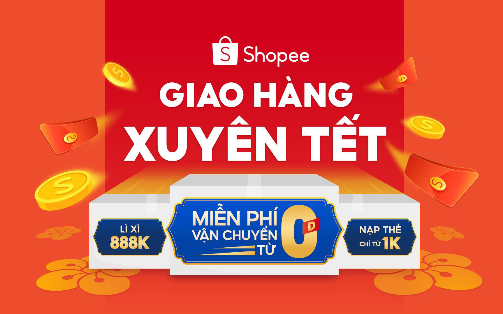 Mồng 1 xông đất Shopee để thỏa sức đón lộc lá tưng bừng từ “Tết hoàn xu Xtra”