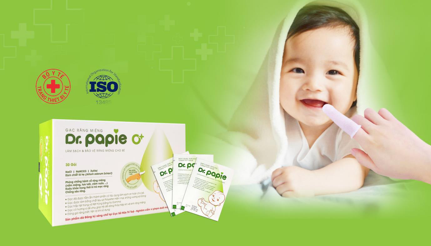 Gạc răng miệng Dr.Papie cho bé được đài VTC2 giới thiệu tới người tiêu dùng - Ảnh 1.