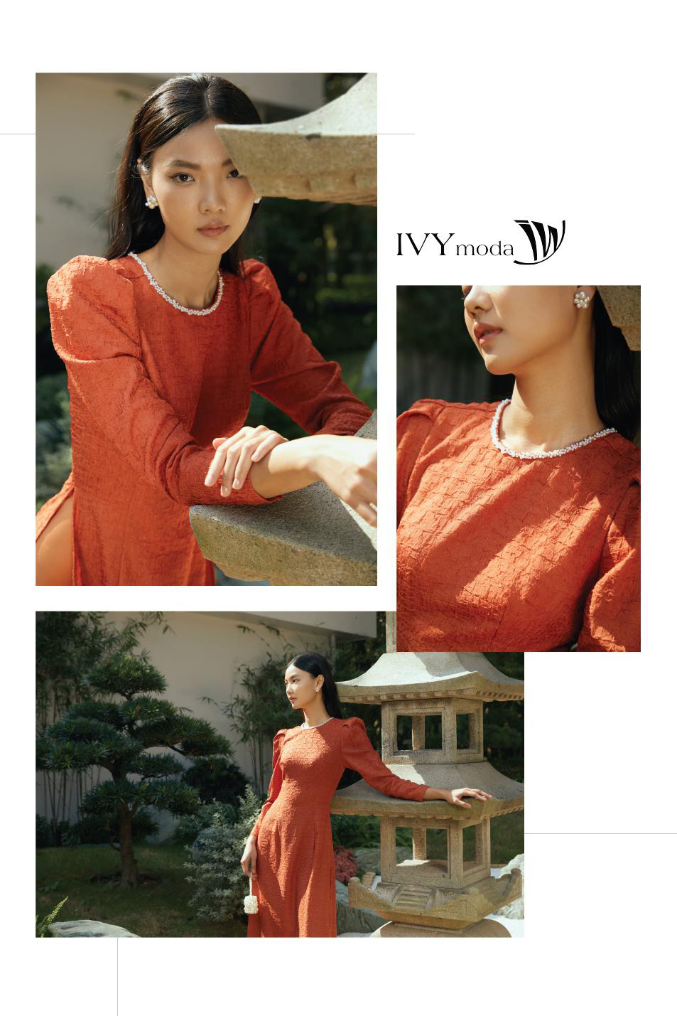 IVY moda lần đầu tiên ra BST Áo dài Tết 2022 đẹp lịm tim khiến chị em không thể dừng kiếm tìm - Ảnh 8.