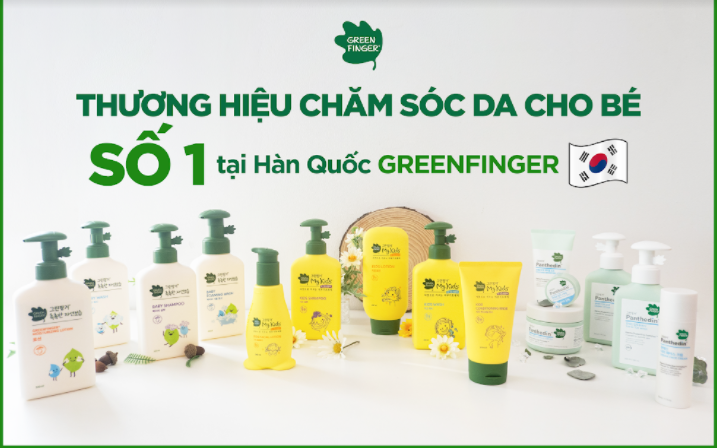 Yuhan Kimberly Hàn Quốc gia nhập thị trường Việt Nam với thương hiệu chăm sóc da cho bé GreenFinger
