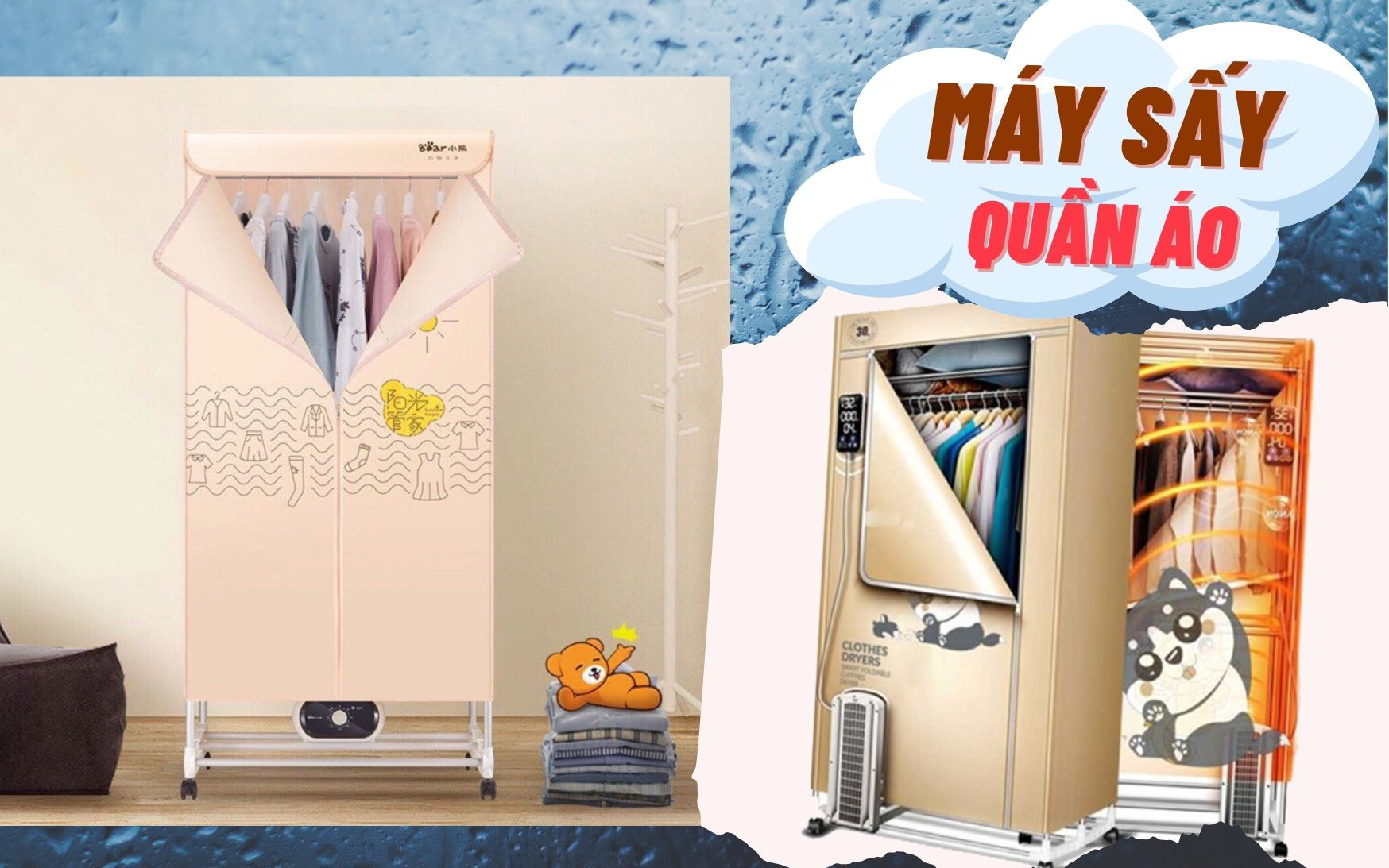 Có giá chưa đến 1 triệu, chị em còn ngại gì mà chưa “chốt đơn” ngay mẫu máy sấy quần áo cứu cánh mọi nhà vượt qua mùa nồm ẩm