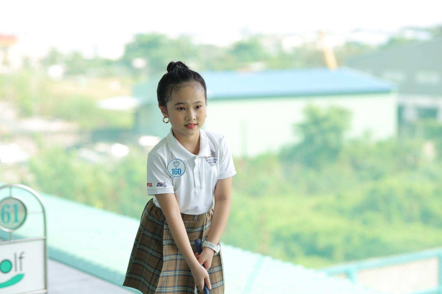 Thí sinh Miss baby Việt Nam 2021 học đánh Golf - Ảnh 6.