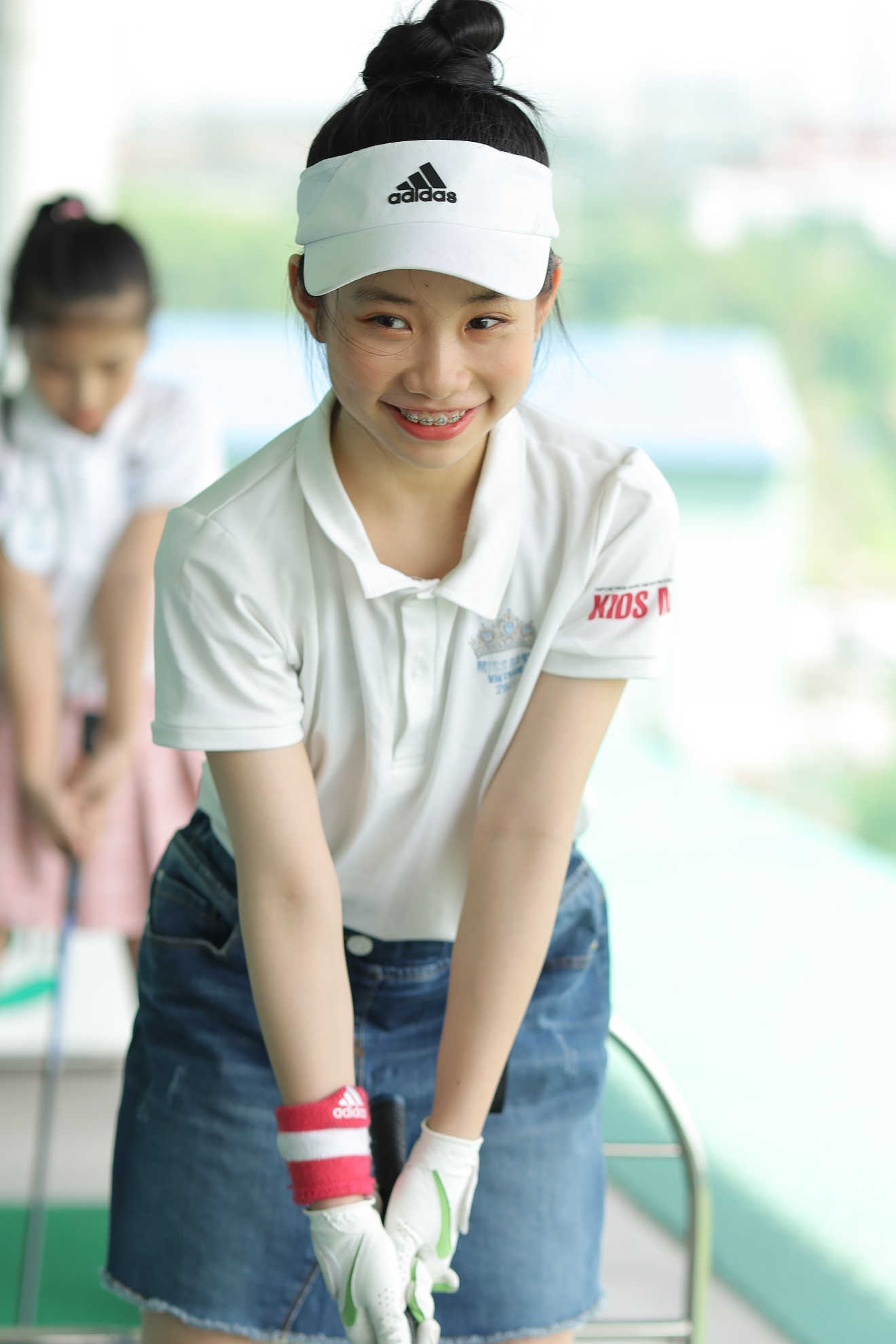 Thí sinh Miss baby Việt Nam 2021 học đánh Golf - Ảnh 5.