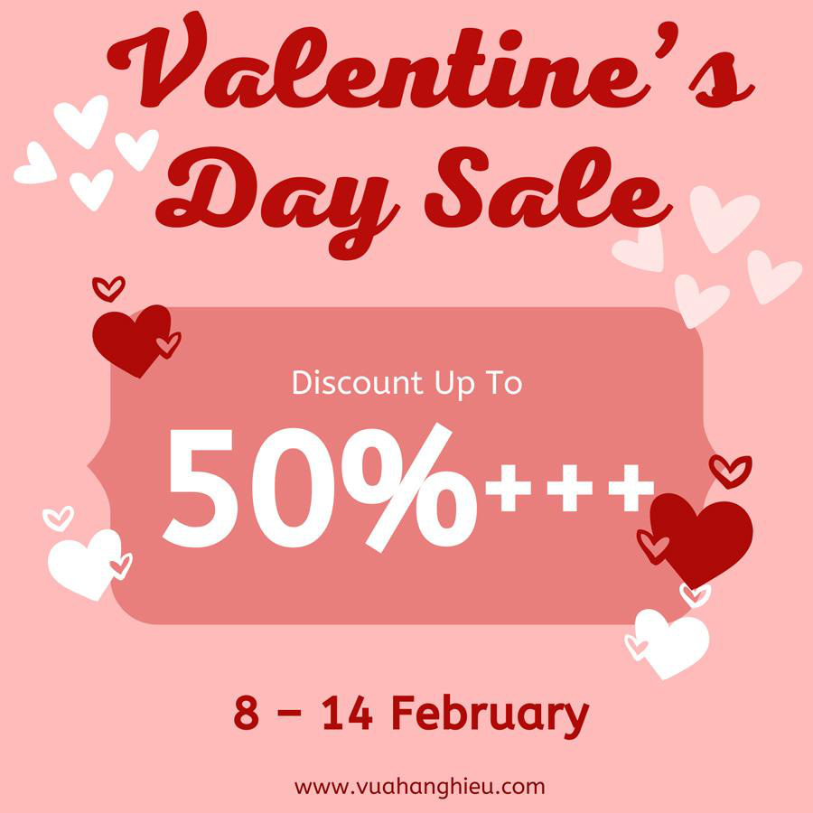 Valentines Day tại Vua Hàng Hiệu: Sale 50%  , nhiều quà tặng hấp dẫn - Ảnh 1.