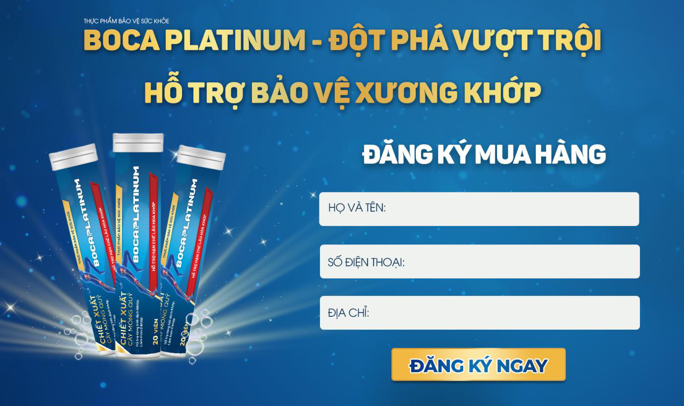 Boca Platinum - Công thức giúp hỗ trợ hạn chế lão hóa xương và giúp tăng cường tiết dịch khớp - Ảnh 3.