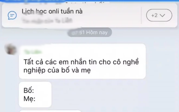 Cô giáo hỏi NGHỀ NGHIỆP của phụ huynh trong nhóm chung, nam sinh nhắn 2 dòng mà nổ ra tranh cãi: Thiếu TẾ NHỊ quá rồi!