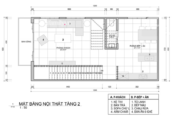  Thiết kế nhà ống 4 tầng rộng gần 72m² vừa để ở vừa kinh doanh với tổng chi phí 2,8 tỷ đồng - Ảnh 2.