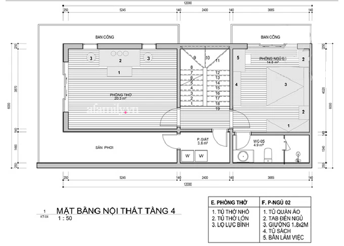  Thiết kế nhà ống 4 tầng rộng gần 72m² vừa để ở vừa kinh doanh với tổng chi phí 2,8 tỷ đồng - Ảnh 4.