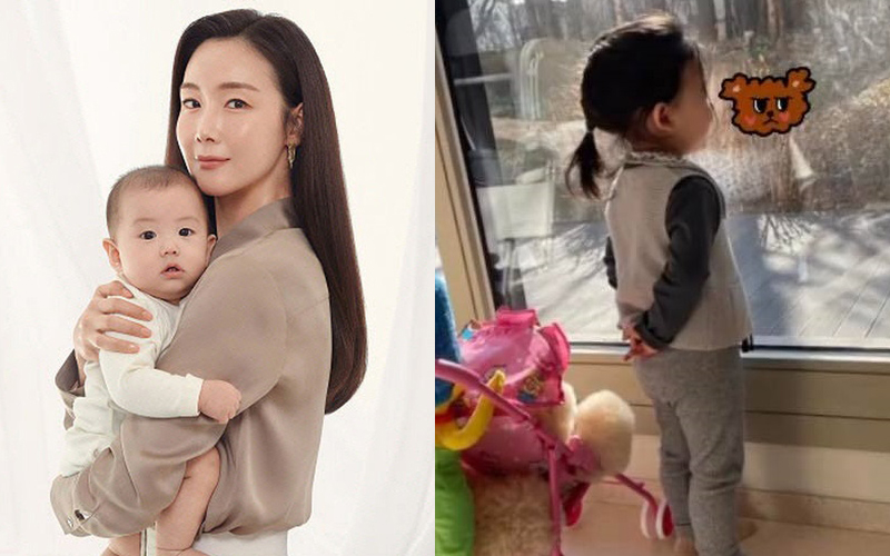 Lâu lắm mới lên sóng, con gái gần 2 tuổi của Choi Ji Woo lại gây bão vì hành động đáng yêu này