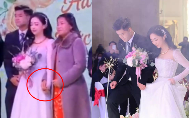 Vợ Hà Đức Chinh bất ngờ có hành động “lạ” chứng tỏ mối quan hệ cực tốt với mẹ chồng trong đám cưới 