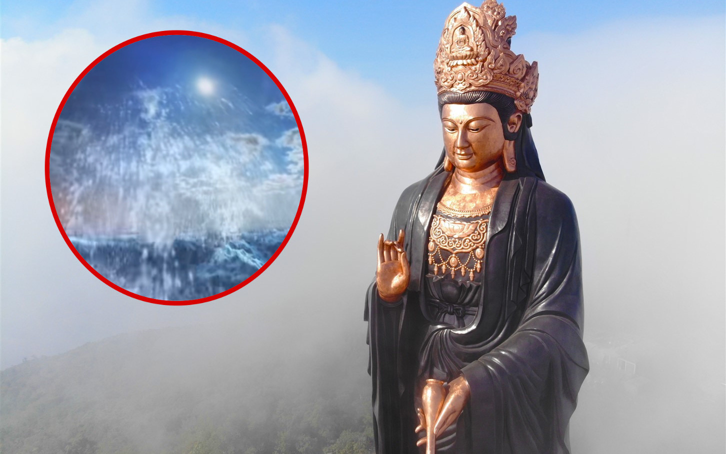Cảnh tượng bên trong tượng Phật ở Núi Bà Đen khiến ai nấy đều &quot;nổi da gà&quot; khi xem qua 