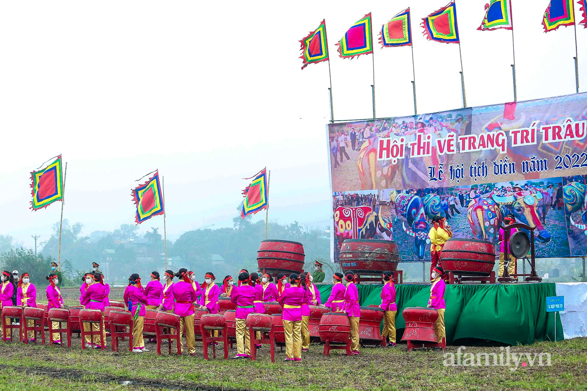 Hàng nghìn người nô nức về xem trâu hoá hổ trong Lễ hội Tịch điền Đọi Sơn - Ảnh 2.