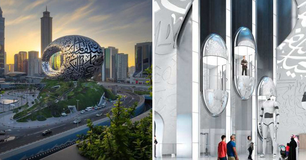 Dubai chơi lớn xây Bảo tàng có hình dáng kỳ lạ nhất thế giới, bên trong hiện đại như phim viễn tưởng