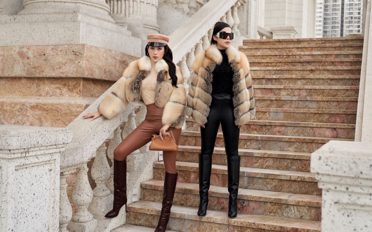 Làm mới street style với áo khoác lông đầy sang trọng và gợi cảm