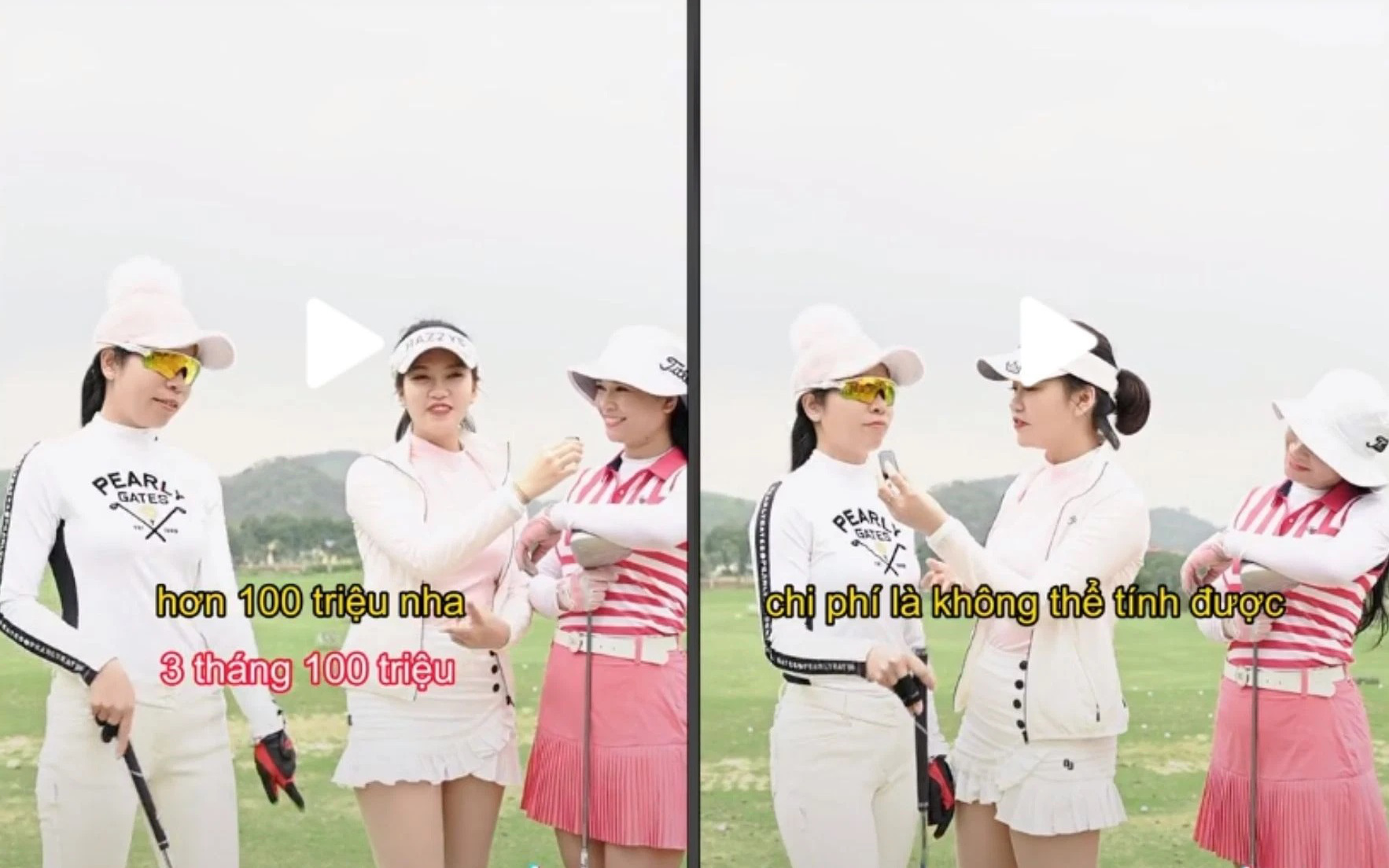 Hai cô gái tiết lộ đầu tư cả trăm triệu sau 3 tháng chơi Golf, tốn kém nhất là quần áo vì &quot;mỗi ngày lên sân là một bộ không đụng hàng&quot;