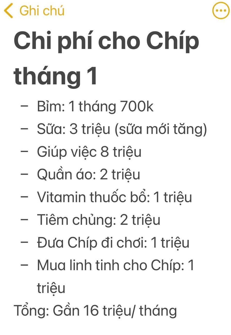 Hội bỉm sữa thi nhau tung bảng chi tiêu nuôi con hàng tháng sau khi sữa... lại tăng giá, nuôi 1 đứa con bây giờ tốn kém đến nhường nào? - Ảnh 4.