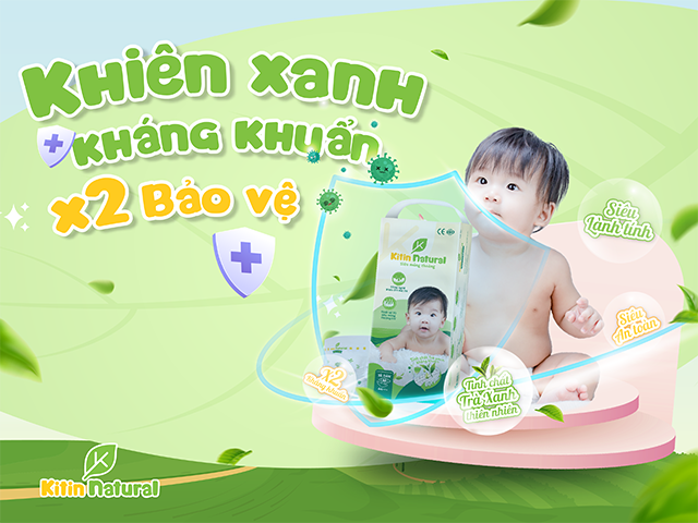 Tã bỉm Kitin Natural trà xanh kháng khuẩn giá cả hợp lý đáng lưu tâm cho mẹ - Ảnh 1.