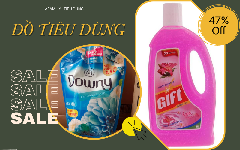 Đã qua 3/3 mà bột giặt, nước mắm, sữa tắm,... vẫn sale "ác liệt" tới 47% chần chờ gì mà không rinh về nhà ngay!