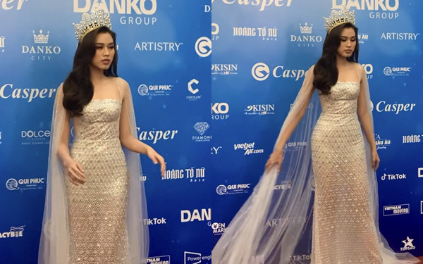 Hoa hậu Đỗ Hà nhan sắc thế nào khi lọt vào ống kính team qua đường trong họp báo Miss World Việt Nam