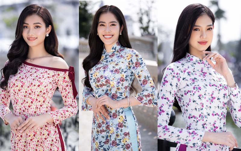 Nam Em cùng dàn thí sinh Hoa hậu Thế giới Việt Nam khoe sắc trong tà áo dài trước đêm Chung khảo quan trọng