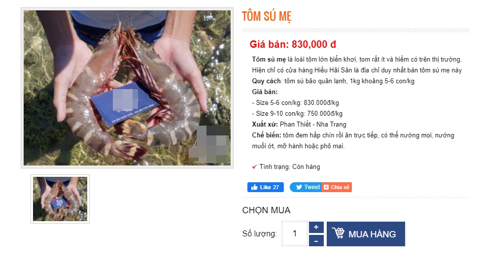 Loại tôm giá 950k/kg, đắt hơn cả tôm hùm được đại gia 