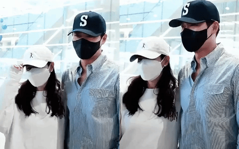 Hyun Bin ôm chặt bà xã Son Ye Jin khi về tới Hàn Quốc sau chuyến đi hưởng tuần trăng mật