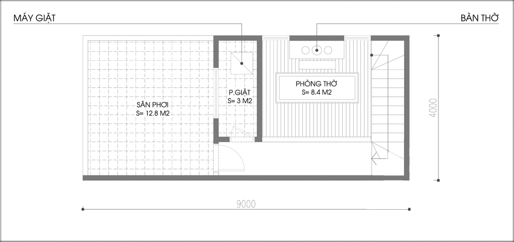 Thiết kế nhà ống rộng 36m² với 2 mặt thoáng sáng - Ảnh 3.