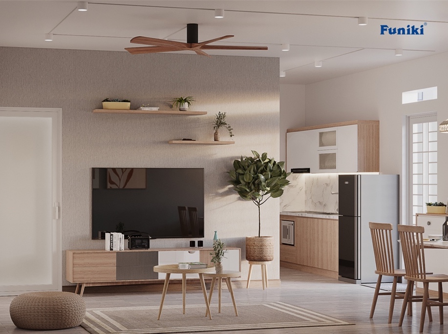 F5 phòng khách, thở sạch sống vui: Phòng trọ cũ thay đổi ngỡ ngàng thành phòng khách Bắc Âu tinh tế siêu xinh - Ảnh 2.