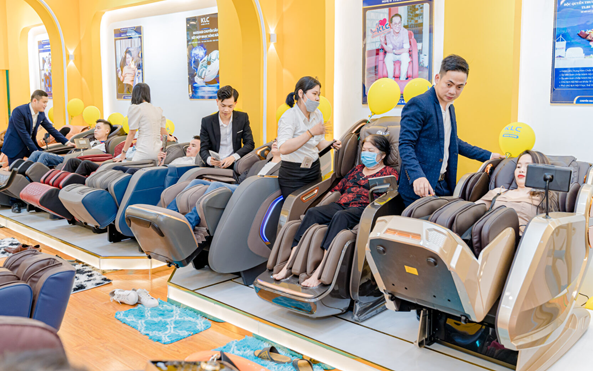 Ghế massage KLC góp phần tạo nên &quot;sức khỏe vàng&quot;