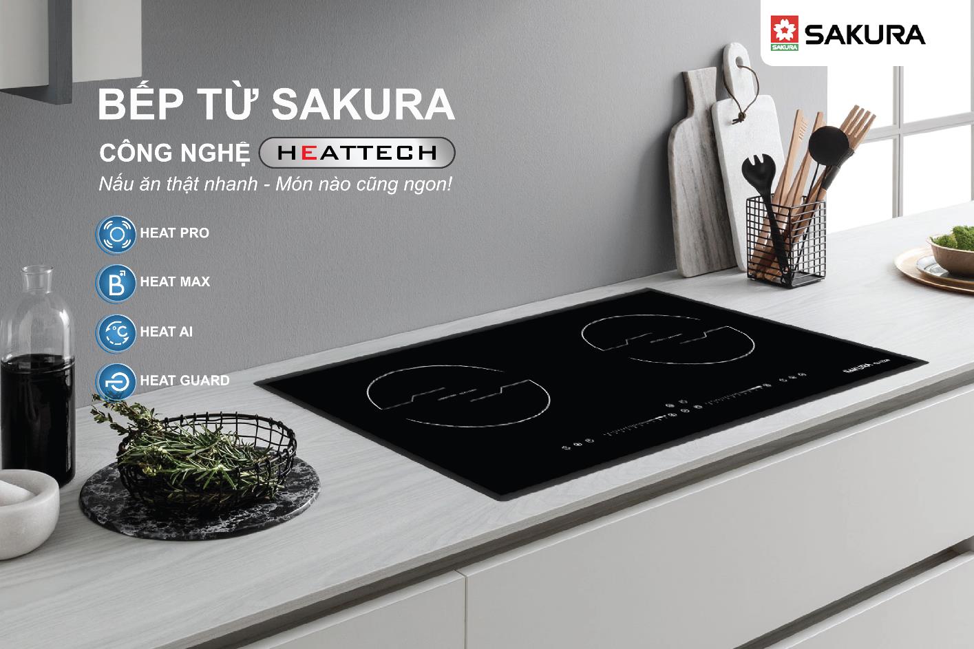 Ra mắt sản phẩm bếp từ Sakura với công nghệ HEATTECH đột phá - Ảnh 1.