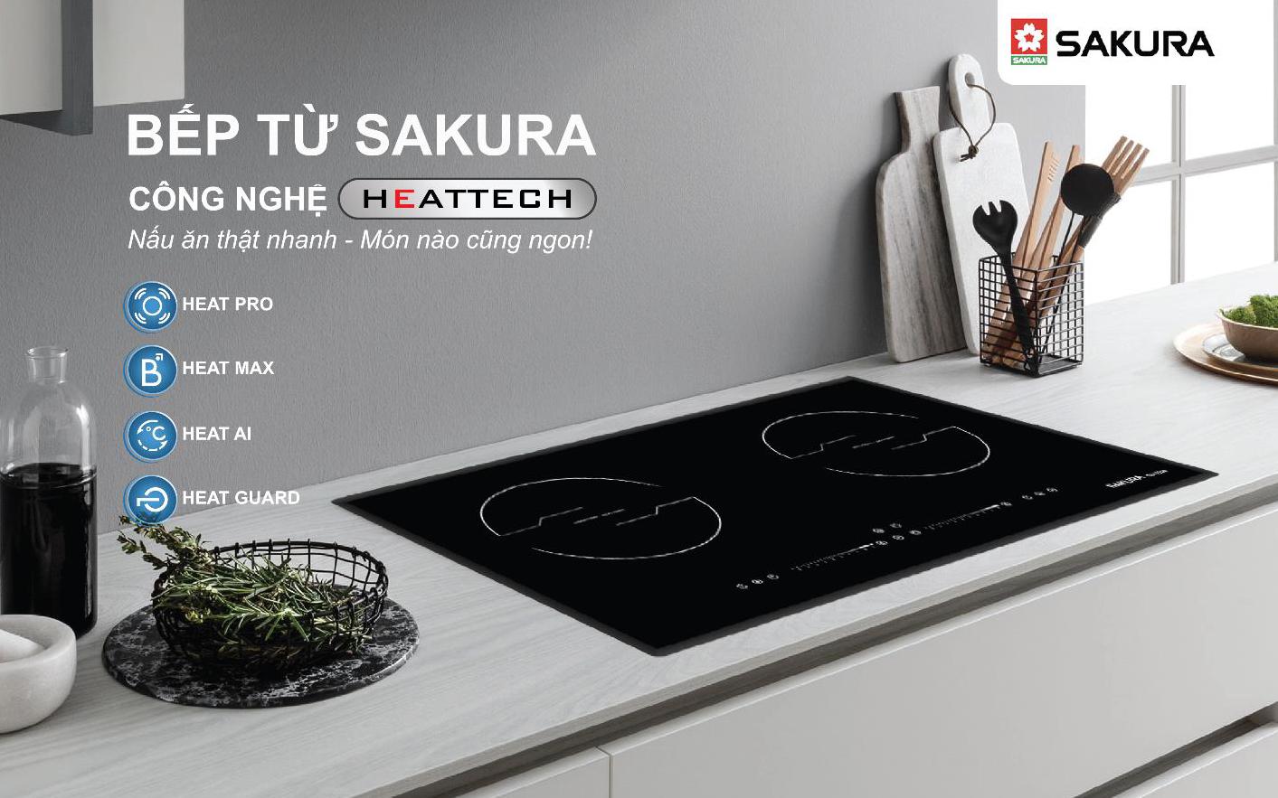 Ra mắt sản phẩm bếp từ Sakura với công nghệ HEATTECH đột phá