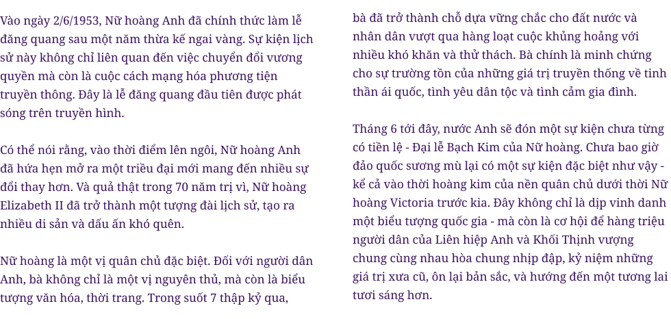 Đại lễ Bạch Kim của Nữ hoàng Anh - 70 năm khẳng định vị thế của một vị Vua huyền thoại - Ảnh 2.