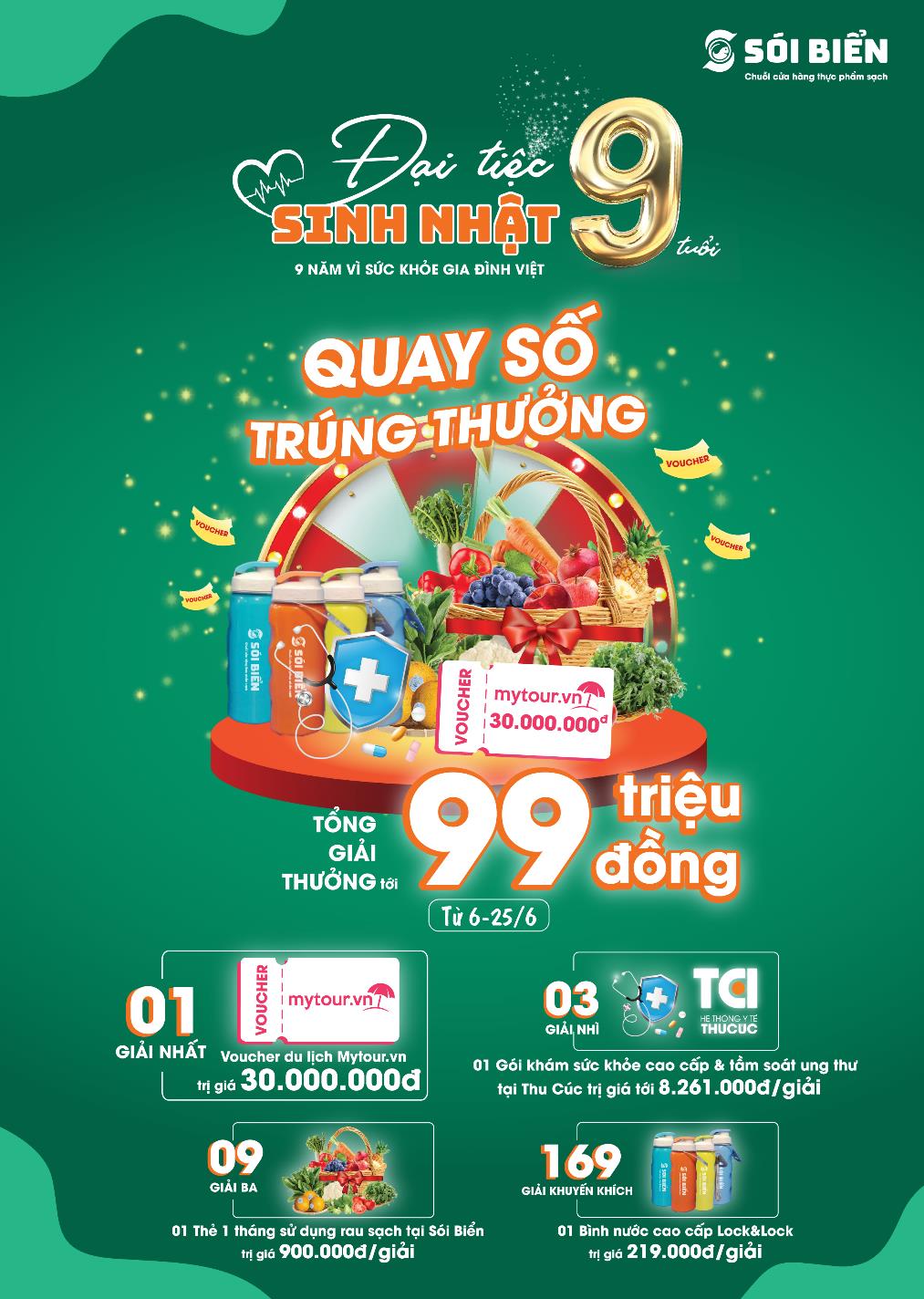 Chuỗi cửa hàng thực phẩm sạch Sói Biển siêu sale mừng sinh nhật 9 tuổi - Ảnh 2.