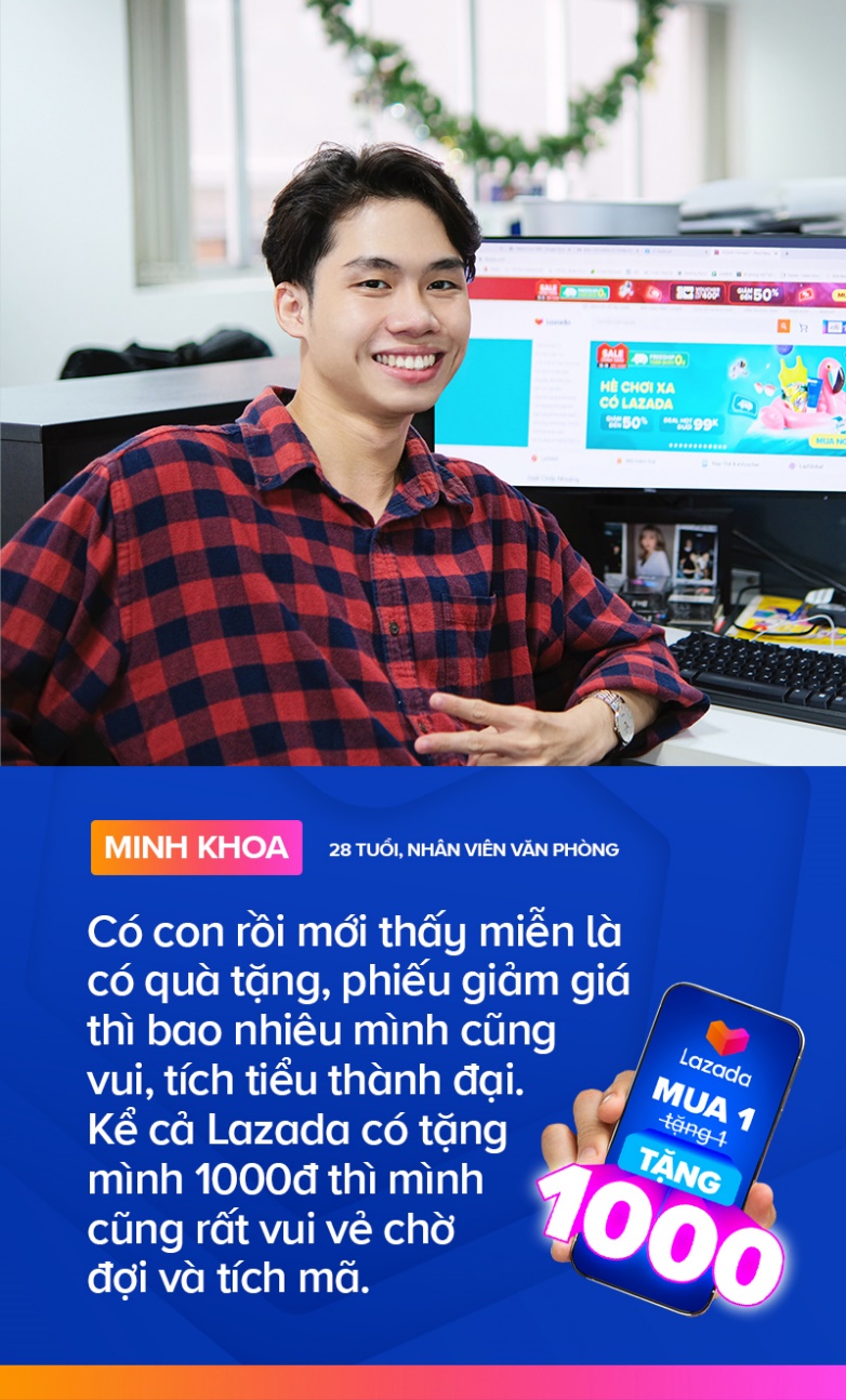 Không chỉ các chị mà cả… các anh cũng túm tụm bàn tán độ thực hư chuyện “Mua 1 tặng 1000” của Lazada - Ảnh 3.