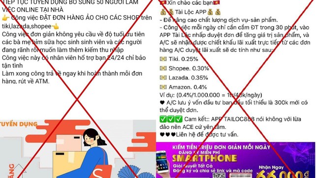 Tham gia giật đơn hàng ảo kiếm hoa hồng, 2 phụ nữ bị lừa hàng tỷ đồng, CẢNH BÁO 3 thủ đoạn lừa đảo qua sàn thương mại điện tử mà chị em cần lưu ý - Ảnh 2. Tham gia giật đơn hàng ảo kiếm hoa hồng, 2 phụ nữ bị lừa hàng tỷ đồng, CẢNH BÁO 3 thủ đoạn lừa đảo qua sàn thương mại điện tử mà chị em cần lưu ý - Ảnh 2.