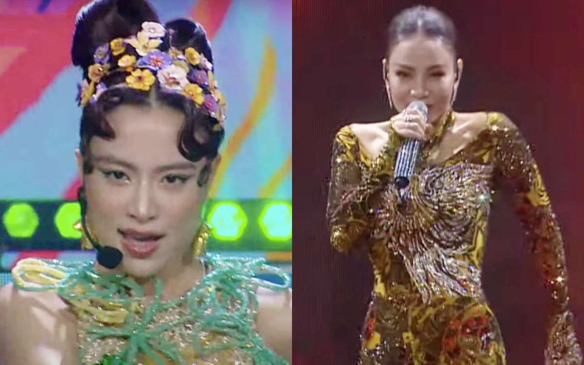 Thu Minh - Hoàng Thùy Linh hát hết mình trong Chung kết Hoa hậu các Dân tộc Việt Nam