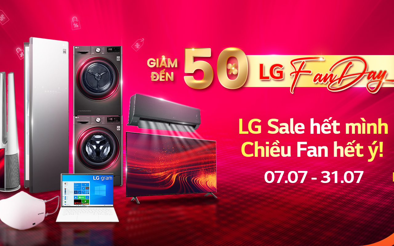 Ưu đãi cực lớn của LG trong ngày hội dành cho fan công nghệ