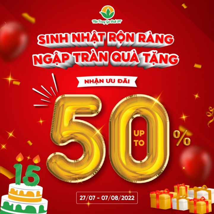 Thời trang Việt Thắng tri ân khách hàng với ưu đãi lên đến 50% mừng sinh nhật 15 tuổi - Ảnh 2.