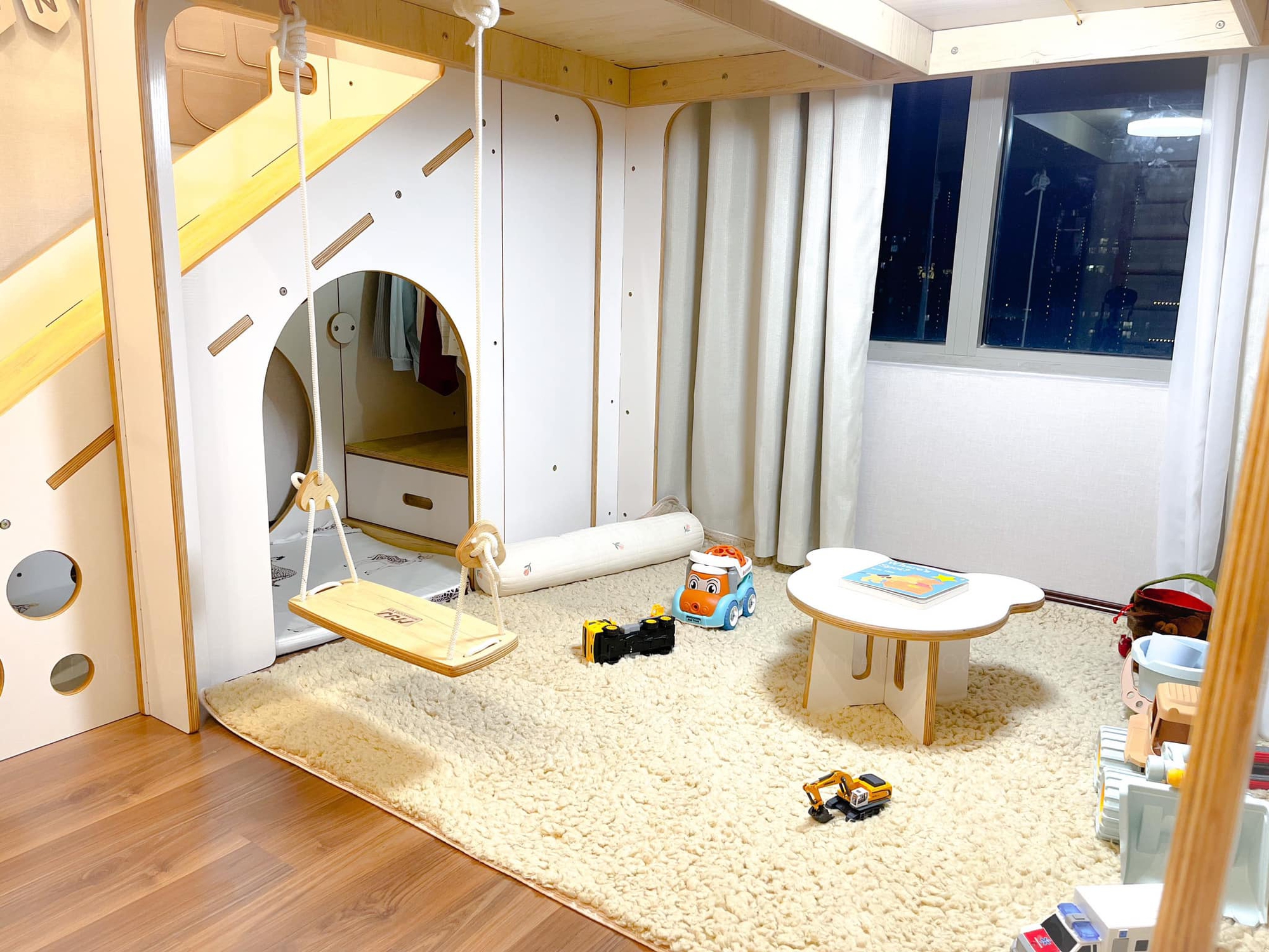 Bố mẹ khéo léo biến căn phòng 10m2 thành không gian thu nhỏ của riêng con - Ảnh 3.