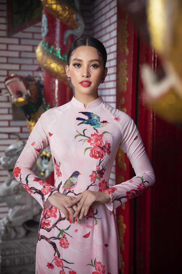 Học dàn Hậu Việt 5 kiểu tóc diện cùng áo dài nữ tính, thu hút - Ảnh 6.