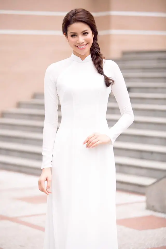 Học dàn Hậu Việt 5 kiểu tóc diện cùng áo dài nữ tính, thu hút - Ảnh 10.