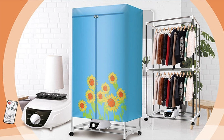 5 tủ sấy quần áo thiết kế xinh xắn, dễ sử dụng, độ bền cao, giá chỉ hơn 1 triệu đồng cho ngày nồm ẩm  - Ảnh 1.