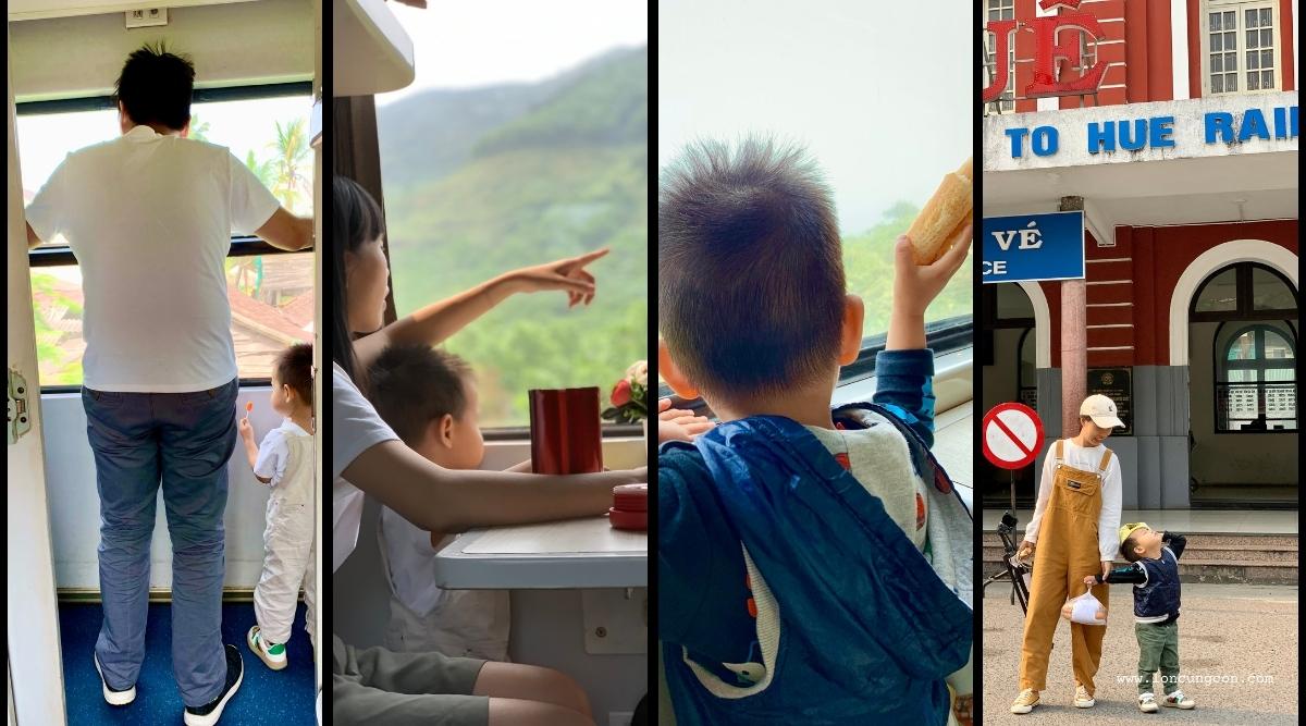Hành trình đi tàu lửa từ Đà Nẵng đến Huế, trải nghiệm thú vị ngắn ngày của em bé 2,5 tuổi - Ảnh 3.