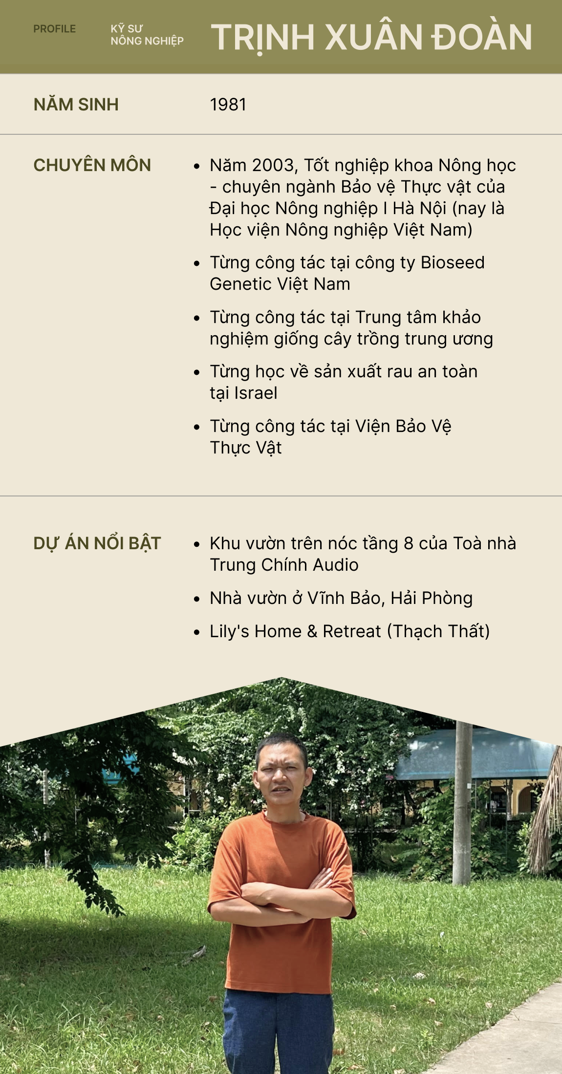 Kỹ sư thiết kế sân vườn Trịnh Xuân Đoàn: Từng mảng cỏ, bụi cây góp phần &quot;xanh hóa&quot; những tảng bê tông đô thị, giúp con người tìm về với thiên nhiên - Ảnh 1.