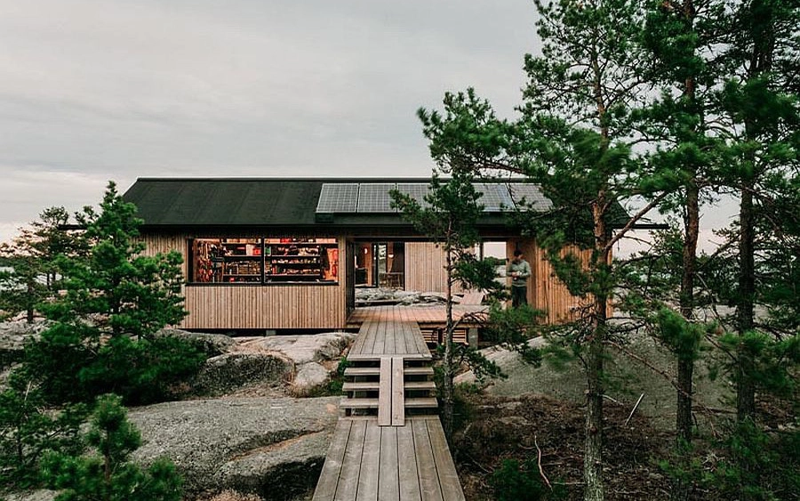 Ngôi nhà nhỏ xíu kiểu cabin mang phong cách Scandinavia đẹp đến nao lòng