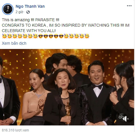 Tăng Thanh Hà, Ngô Thanh Vân cùng hàng loạt sao Việt vỡ òa với 4 chiến thắng của "Ký sinh trùng" tại Oscar 2020 - Ảnh 7.